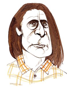 Alfred Schnittke, compositeur russe (1934-98); caricature - Neale Osborne